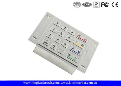 Teclado numérico 4 x do metal da máquina do ATM matriz 4 com 4 grandes chaves de função