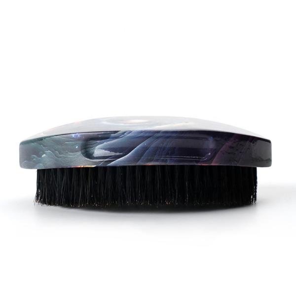 Logo personnalisé brosses de sangle 360 Wave Brush avec poignée en bois