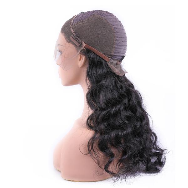 100% Raw Unprocessed Human Hair Loose Wave Full Lace Wig 10