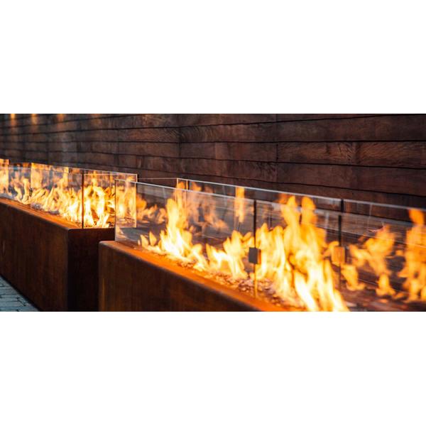 Outdoor Camping Fire Pit Large Bonfire Wood Stove Corten Steel Firepit