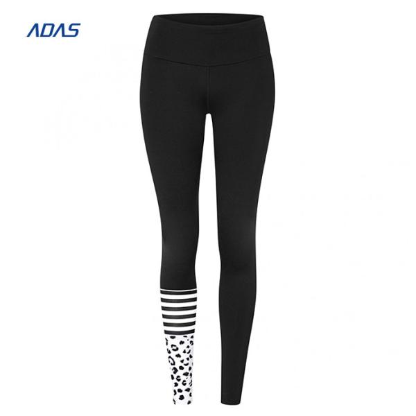 Sublimation Compression Camo Yoga Leggings High Waist Sportswear Fitness Spandex / Polyester 300gsm