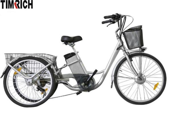 TM-BGL-ET02 Three Wheel Electric Bike , Rechargeable Electric Bicycle With Lithium Battery