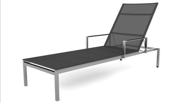 Outdoor Sun Lounger Patio Pool Chair Aluminum Material Poolside Furniture Beach Lounger chair