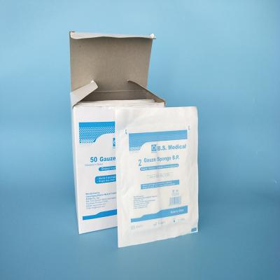 Os cotonetes médicos estéreis descartáveis projetam Gauze Pad absorvente