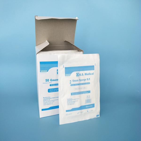Os cotonetes médicos estéreis descartáveis projetam Gauze Pad absorvente