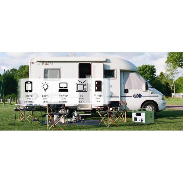 60Ah Lifepo4 Литийная батарея Беспроводная солнечная портативная генераторная станция для кемпинга на открытом воздухе