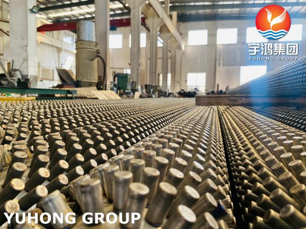 P5 Alloy Steel Studded Fin Tube 13Cr (SS 410) Pin Tube Welding Type for Steam Reforming Furnace
