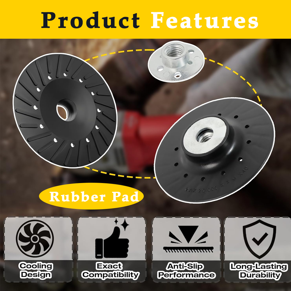 Plastic Backing Pad Fiber Disc Backup Plate Abrasives Pads Sanding Disc Backing Support