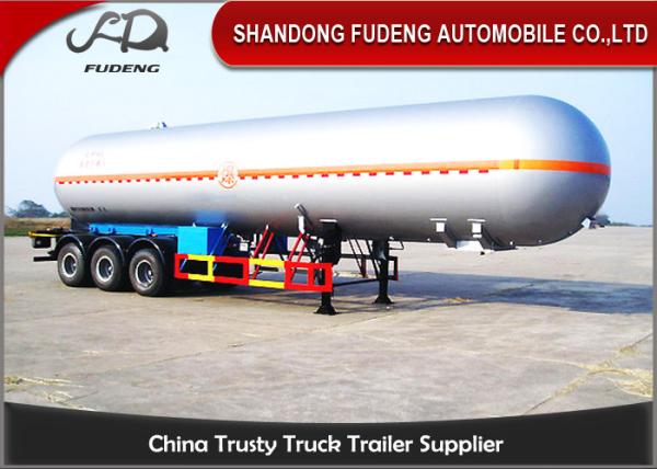 40 / 50 / 60 CBM LPG Tank Trailer Leaf Spring Suspension Carbon Steel Material