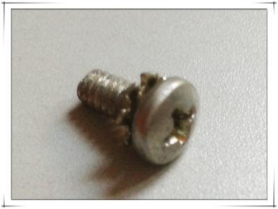 Cross recessed pan head tab washers combination screw