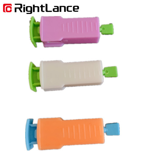 Blue One Time Trigger Safety Blood Lancet Convenient to Use