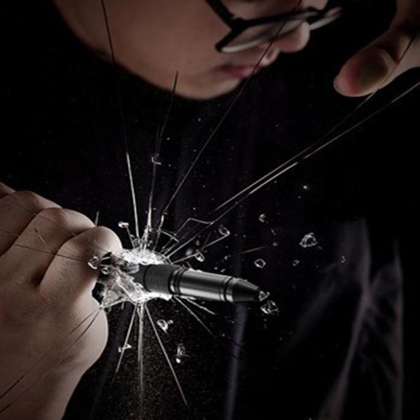 Multifunctional Outdoor Hunting Gear Black Promotional Aluminum Tactical Defense Pen