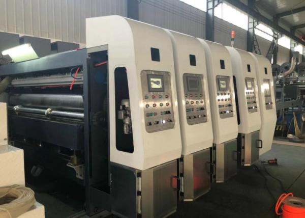 24T Flexo Printer Slotter Die Cutter , 30kw Corrugated Box Die Cutting Machine