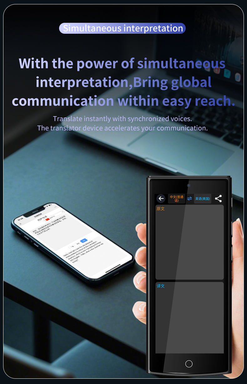 ChatGPT 4G Simcard Translator Instant Two Way Smart Voice Translator Device 142 Languages