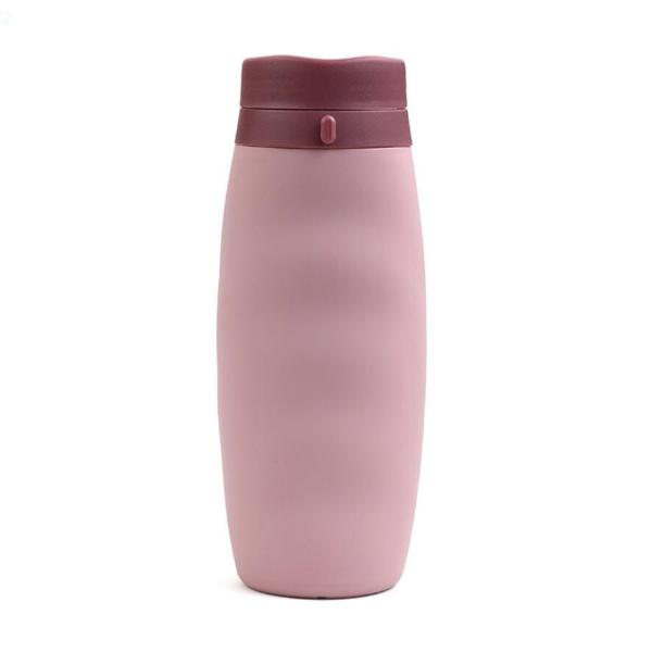 Portable Sports Collapsible Travel Water Bottle , Silicone Drinking Water Bottle