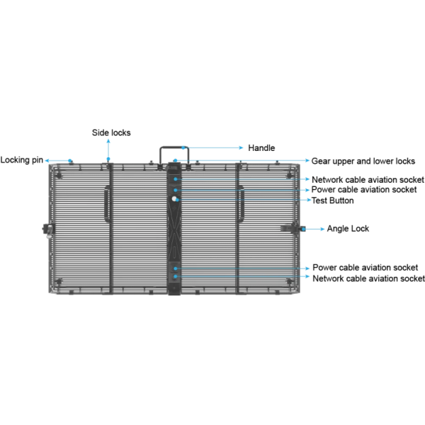 LED Screen for Events P3.91 Outdoor Transparent Rental Stage Display ABXING RT1000 Series
