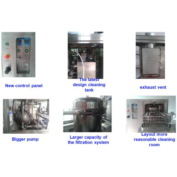 Equipo de limpieza de PCB con chorro rotatorio de 360° y modo de secado por soplado de aire comprimido