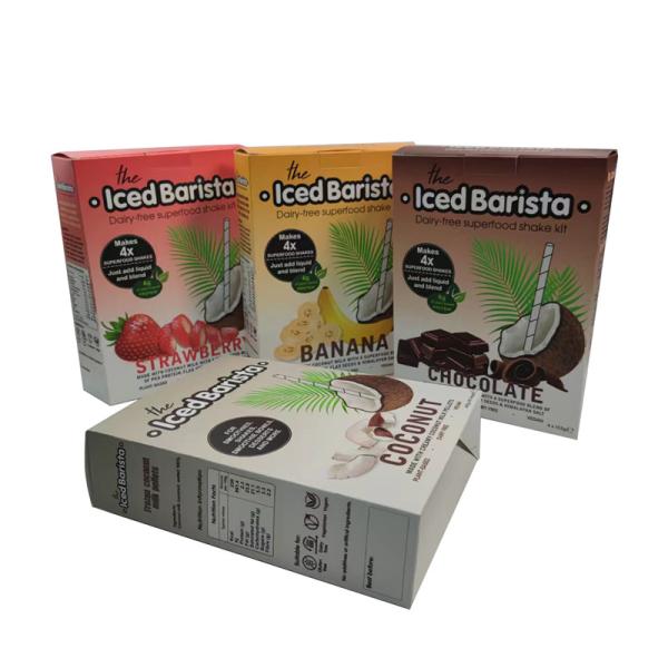 Full Color Foldable Paper Custom Cereal Box Packaging Vanishing Printing