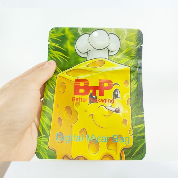 High Quality Custom Printed Logo Soft Touch Mylar Food Grade Antistatic Stand Ziplock Pouch 3.5g 7g 14g 28g for Milk Jelly