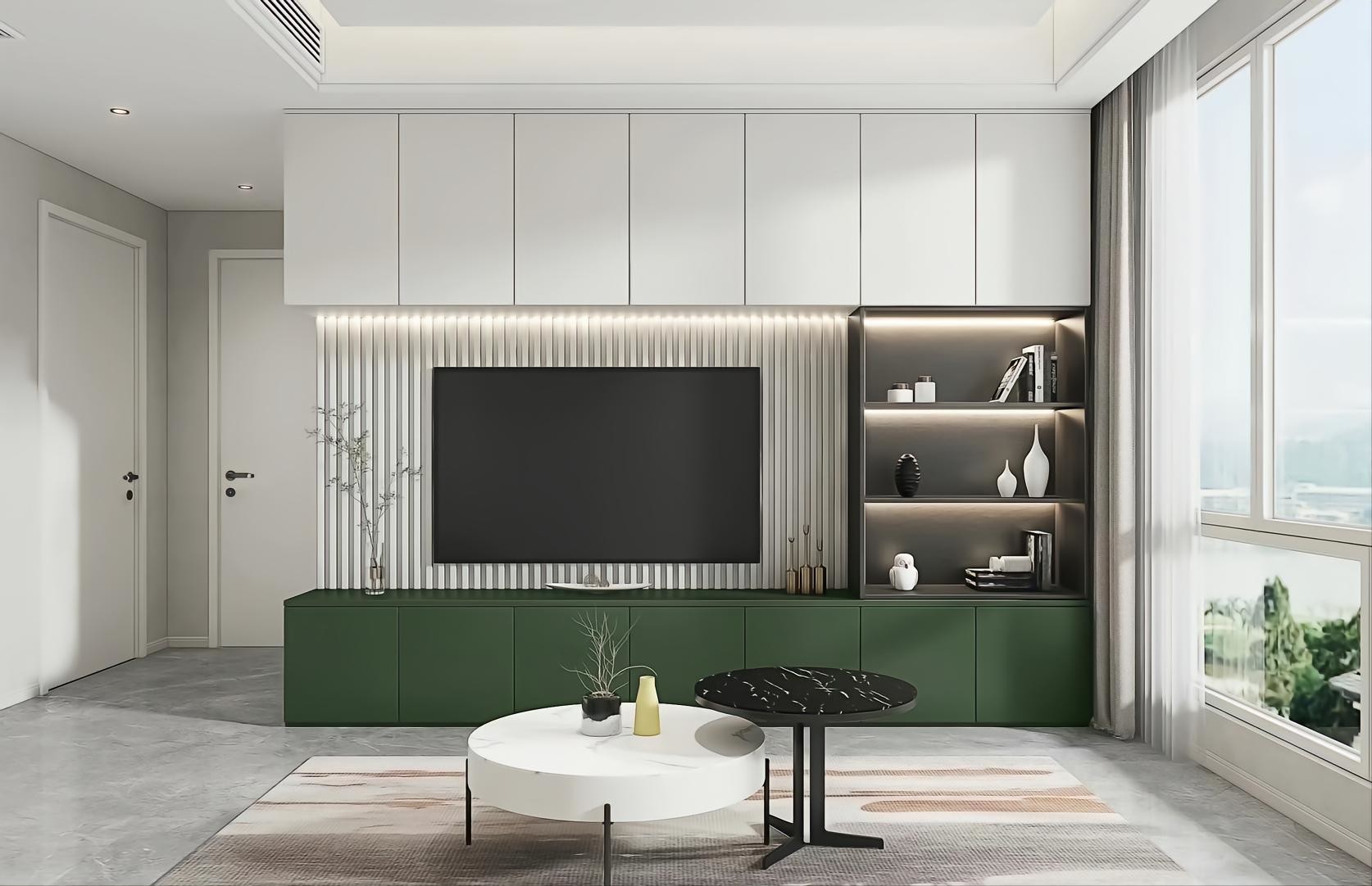 OEM Service Accepted Popular Modern Design Wooden TV Cabinet for Home Furniture