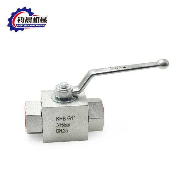 KHB-G1'' 315bar DN 25 soupape à bille haute pression pour gaz/eau/huile à haute température