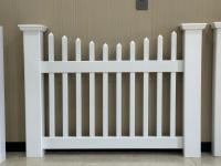 Glossy Surface PVC Picket Fence Attractive Decorative 4ft High