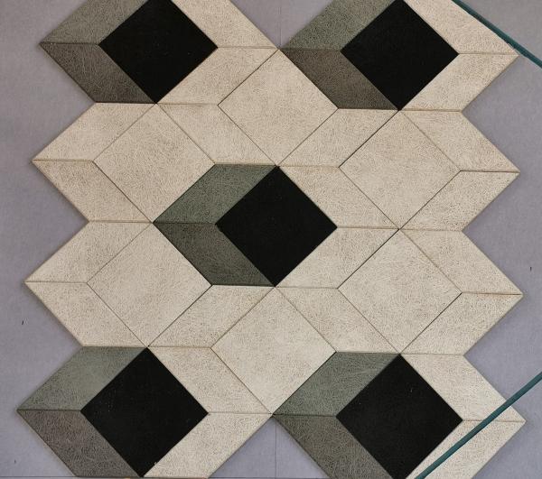 Triangle Dulux Painting Wood Wool Acoustic Panel Office Wall Soundproof tiles