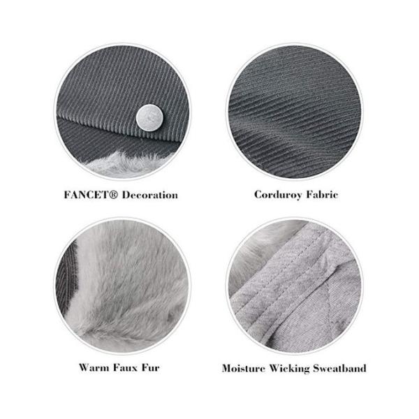 Шляпа Trapper зимы людей 56cm кожаная теплая с мехом