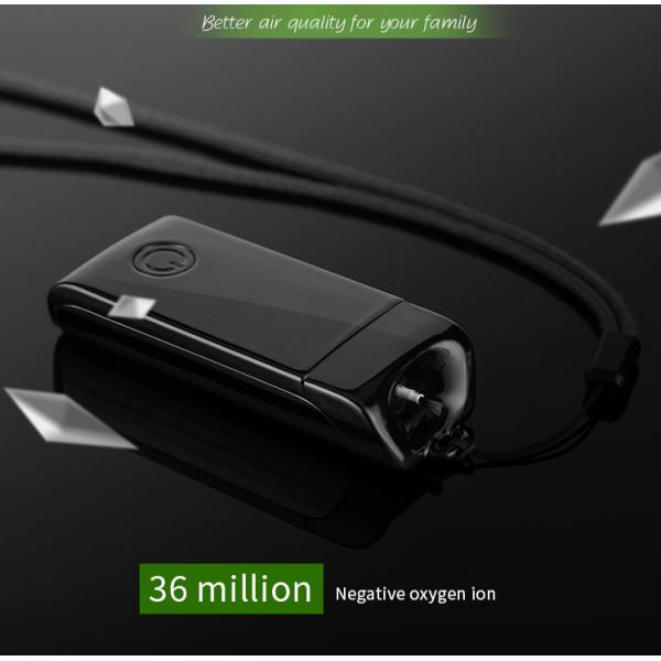 13dB Rechargeable Air Purifier Necklace 3.7V Negative Ion Generator
