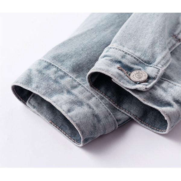 OEM Denim Jacket Women Embelishment Light Wash Trucker Elegant Style