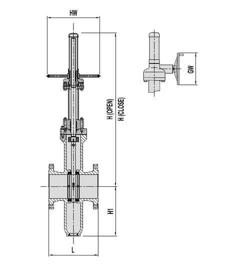 Cast Steel Industrial Gate Valve , API-6D Pipeline Slab Gate Valve 3