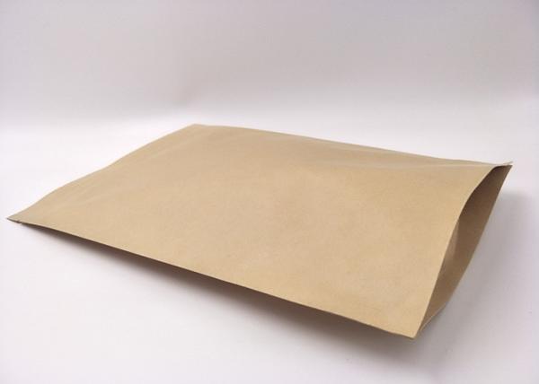 Moisture Proof Kraft Paper Stand Up Pouches Laminated PP Preserve Fragrance