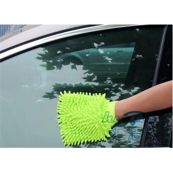 Перчатка 100% мытья Microfiber полиэфира с эластичным тумаком, перчатками запитка автомобиля
