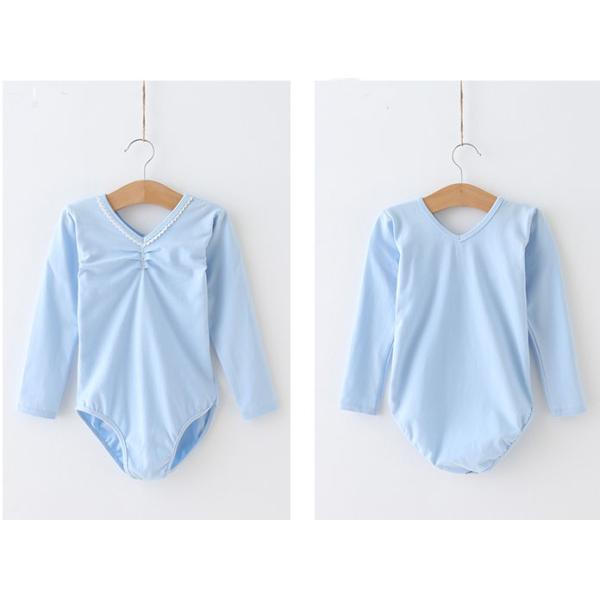 Children dance clothes girls long sleeve gymnastics distinction ballet dance leotard and skirt
