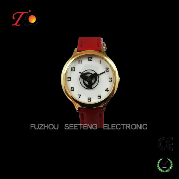 Charming Vintage watches ladies Bracelets watches with rose gold metal bracelet and gunuine leather band