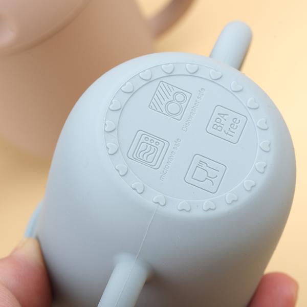Portable Silicone Feeding Cup Baby Silicone Drinking Cups ODM 11*6.5*14cm