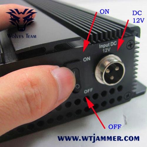 7 Antenna Cell Phone Jammer 35W High Power 3G 4G With Outer Omni Directional Antennas