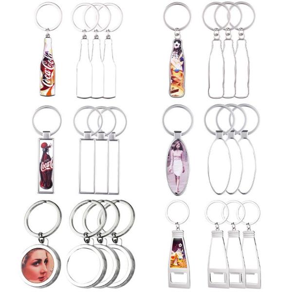 Ouvre-bouteille de sublimation avec porte-clés