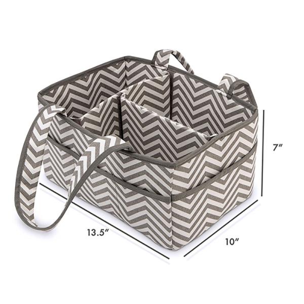 Water Resistant Polyester Baby Diaper Caddy Large Capacity For Shopping