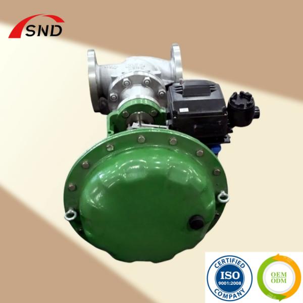 Válvula de control de flujo neumática CF8 con bridas, presión normal, personalizada