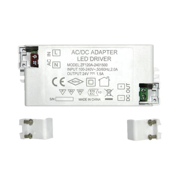 IP20 ZF120A-2401500 LED Downlight with 24V Power Supply and 1.5A 1500mA LED Driver 36W Lighting Product