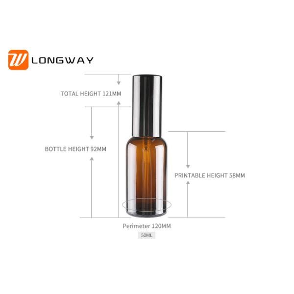 Essential Oil Spray Bottle Glass Amber Color for Oil Packaging