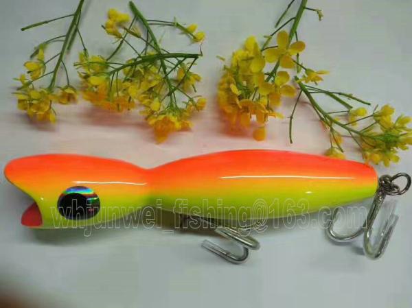 2017 new 20cm/110g best sale wooden popper fishing hard lure popper bait/saltwater/trolling lure