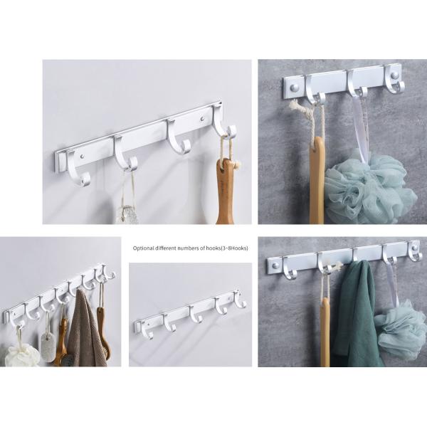 Aluminium Oxidation Finish Stainless Steel Robe Hooks For Coat Jacket Backpack