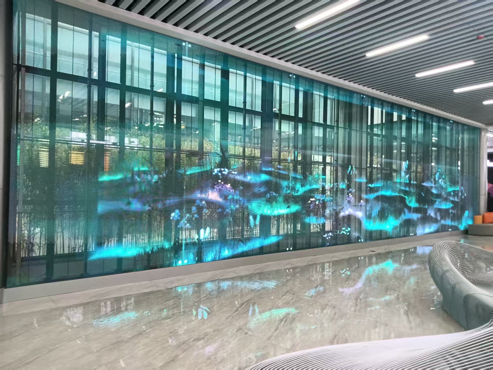 HD Full-color LED Transparent Grid Display Screen