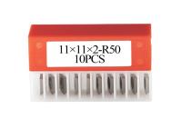 Insertos de carburo quadrado de 11 mm com raio 11 × 11 × 2,0 mm-R50-30 ° para trabalhos de madeira