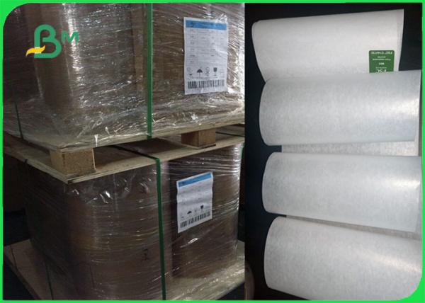 Food Grade High Temperature Resistance 45 & 50gram MG White Kraft Paper In Roll