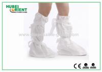 Couvertures de chaussures en polyéthylène bleu Couvertures de bottes jetables Léger Pour clinique/laboratoire