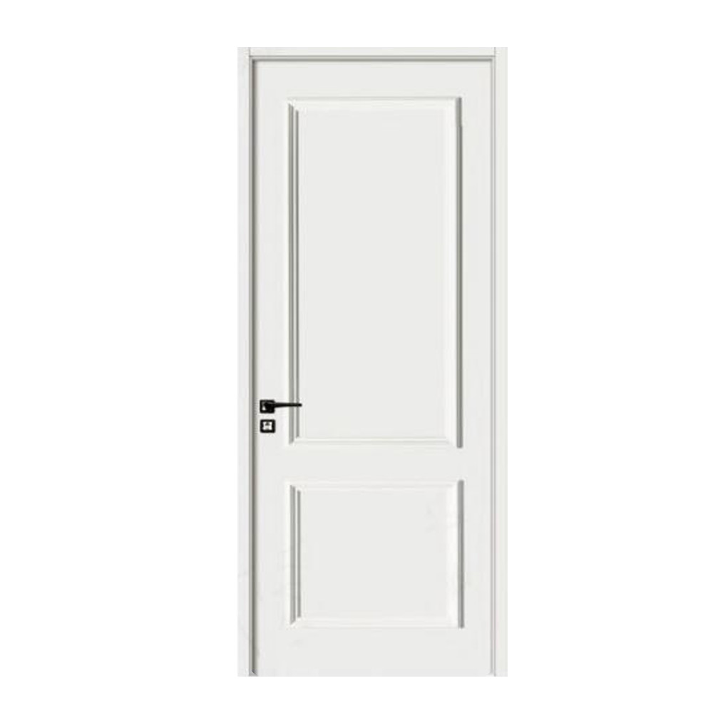 High Quality Pvc Film Laminated Extrusion Painting Wpc Hollow Frame Complete Door for Bathroom