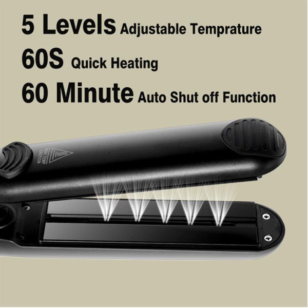 Professional Electric Hair Steam Straightener Flat Iron Fast Heating Ceramic Plates for Household Outdoor Use Soft Smooth
